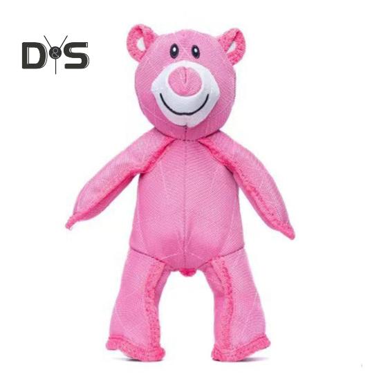 2 Pcs Unbreakable Bear Dog Toy for Aggressive Chewers Indestructible Stuffed Bear Pet Toy Interactive Squeaky Toy for Large Dogs