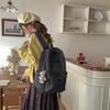 Schultasche: Schachbrett-Rucksack im japanischen Ins-Stil, Rucksack für Mittel- und Oberschüler, lässig vielseitig leicht Wald-Stil