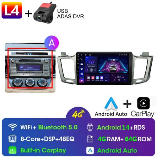 For Toyota RAV4 Rav 4 XA40 2012 - 2018 Android Car Radio Multimidia Video Player Navigation GPS Carplay Touch Screen Auto Stereo