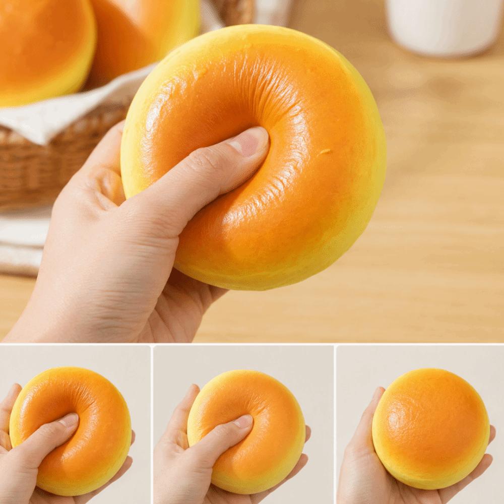 DIY Simulation Bread Squeeze Toys Moist Feel Toast Pinch Toy Toast Slow Rebound Toys Hand Relaxing