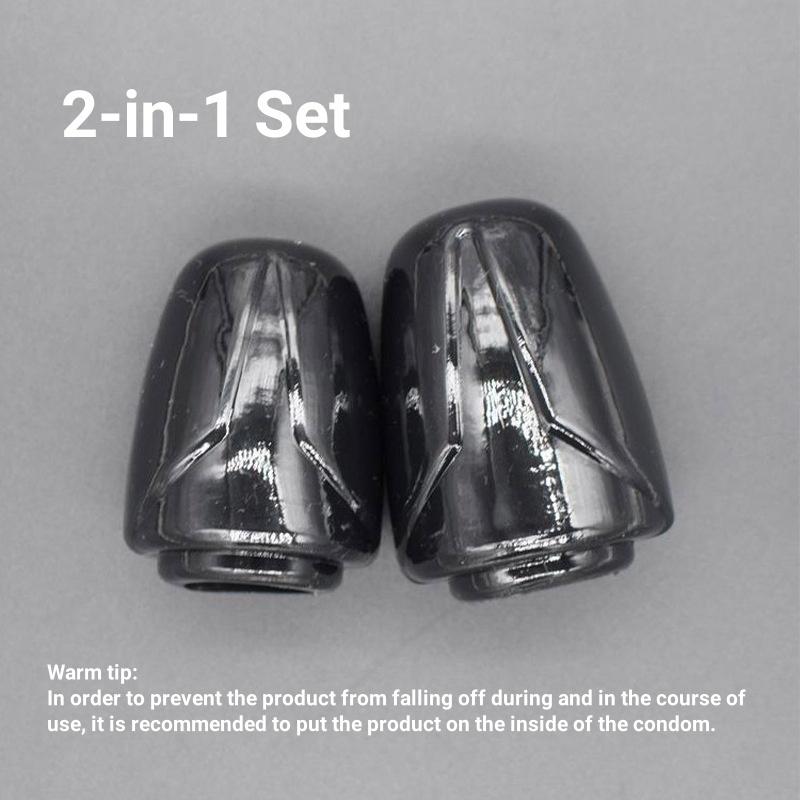 2pcs Bold Penis Sleeves Lasting Glans Extender Condom Delay Cock Ring Sheath Sex Toys for Man