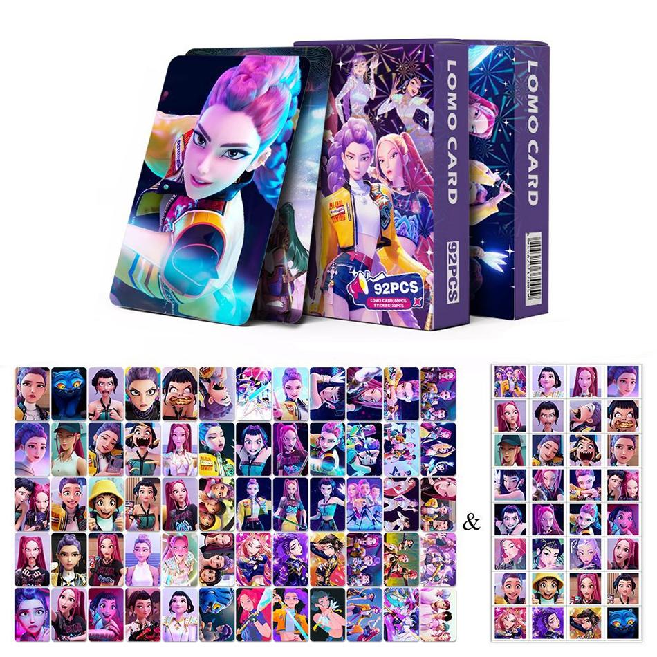 Film Dämonenjäger Gruppe Charaktere Laser Karte Dämonenjäger Flash Karte Anime Zweiseitige LOMO Karte Film Merchandise Karte