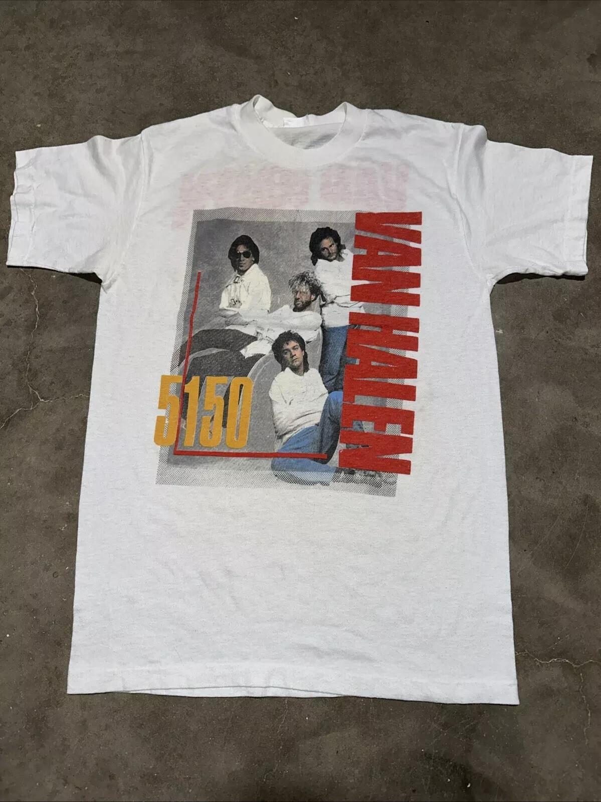 Vintage 1986 Van Halen 5150 Tour Shirt 2 sides All Size S-4XL XXL