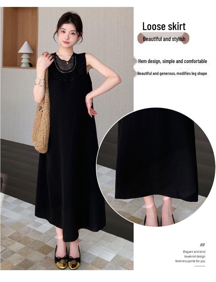 2026 Summer Maternity Sleeveless Slimming Dress for Pregnant Mothers
