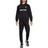 Nike Pánská mikina s dlouhým rukávem a kulatým výstřihem s potiskem písmen, černá DM5207-010