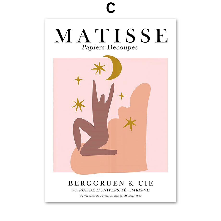 Abstrakte Matisse Figur Blume Markt Rosa Wand Kunst Leinwand Malerei Nordic Poster Und Drucke Bilder Für Wohnzimmer Dekor