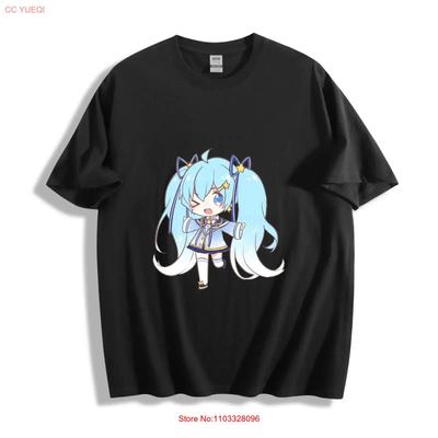 Chibi Anime Girl T Shirt Kawaii Starry Design  Vintage Washed Versatile Slightly Stretched Comfortable Streetwear Casual