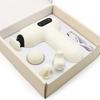 Multi functional interchangeable head home muscle exercise relaxation fascia gun white electric portable mini fitness massager