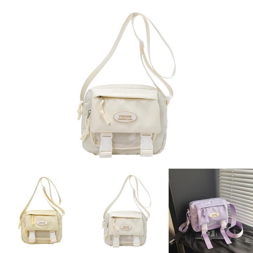 Borsa a tracolla carina in stile scolastico per ragazze con materiale in nylon per l'uso quotidiano