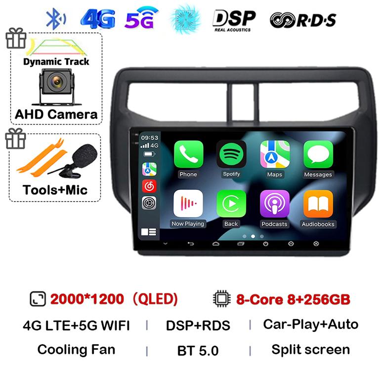 Android 14 Auto Car Radio For Toyota Rush Daihatsu Terios 2017 2018 2019 2020 Multimedia GPS Navigation Stereo Player Head Unit