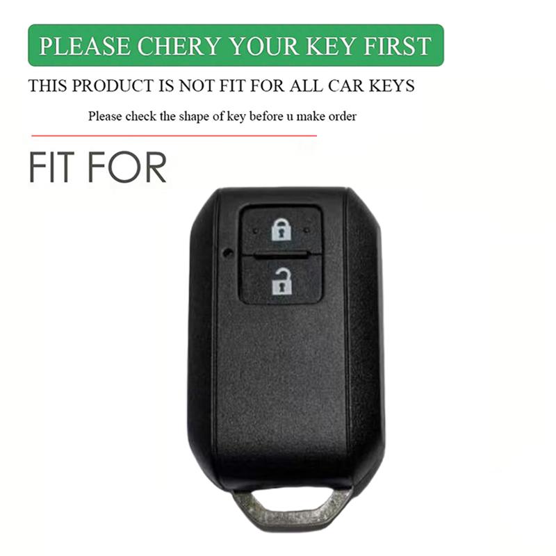 New Silicone Key Case Cover For Suzuki Swift 2017 2018 Keyless Fob Shell Skin Keyring Key Chain Holder Protector
