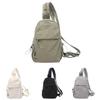 Outdoor Casual Solid Color Backpack With Waterproof Nylon For Travel For Men And Women