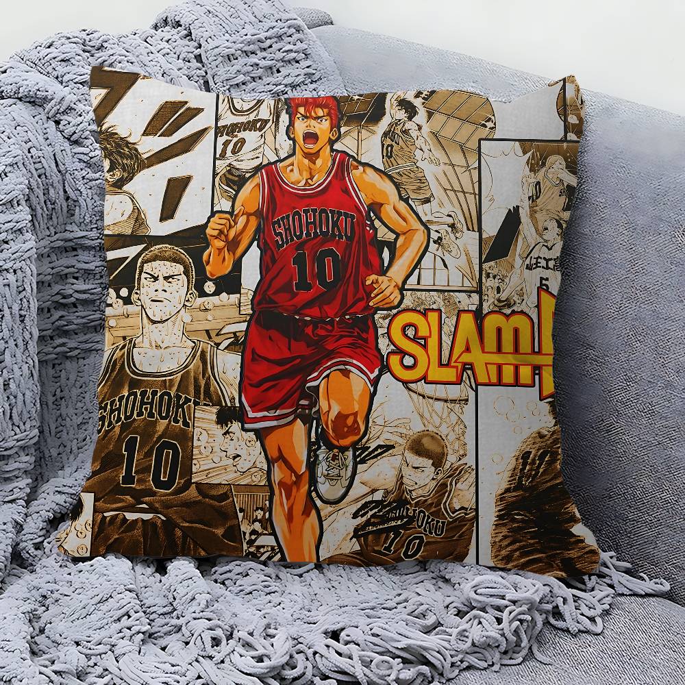 SSLAMS DDUNKS Anime Cushion Cover Pillow Cover Decor Pillowcase Printed Cushion Case For Couch