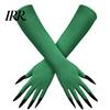 Elastic Polyester Costume Gloves 1 Pair Halloween Ghost Claw Gloves, Long Fingernail Witch Outfit Essentials Accessory, Dark Party Performance