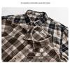 Autumn 2023 Men's Retro Plaid Long Sleeve Shirt - Loose and Comfortable