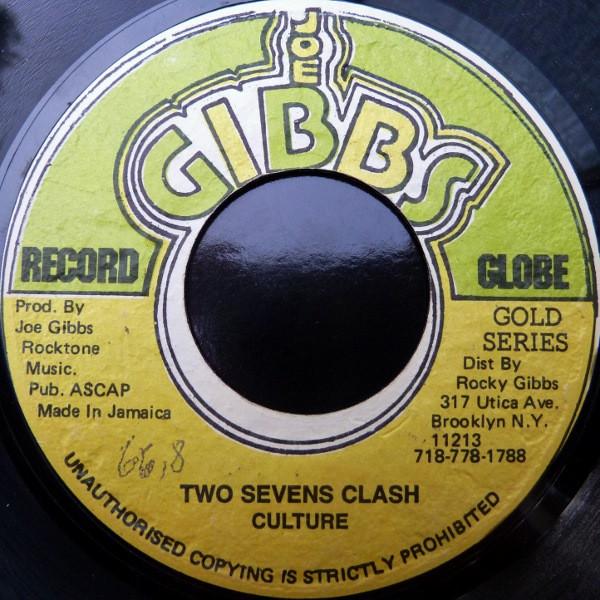 

7inch Record CULTURE - Two Sevens Clash NONE Joe Gibbs Recor Jamaica Reggae, Ska & Dub Used