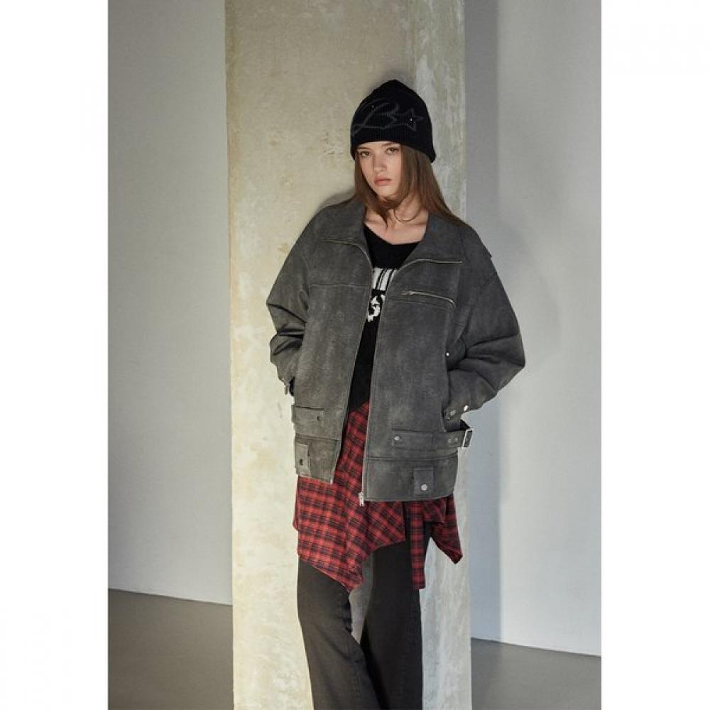 

Egoist Loose Fit Fake Leather Jumper Es1fj160 DE/FF