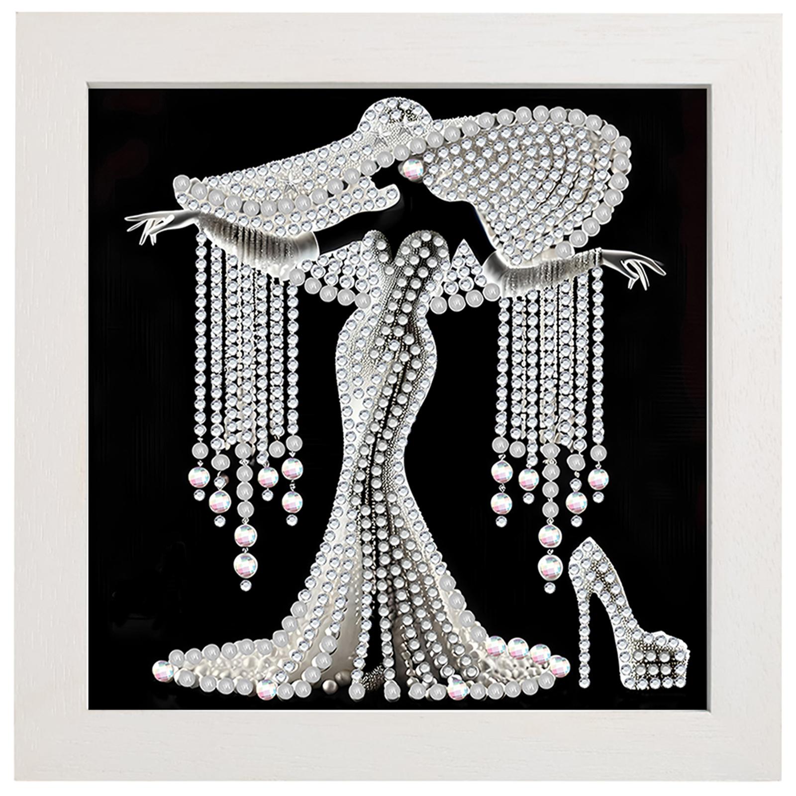 

Elegant Woman Special Shaped 5D DIY Partial Drill Diamond Painting Kits for Adults Home Decor Diamonds Paintings Gem Art 20x20cm