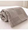 100% Cotton Throw Blanket Soft Breathable Waffle Blanket for Twin Queen King Bed Decorative Plaid Sofa Blankets Fall Blankets
