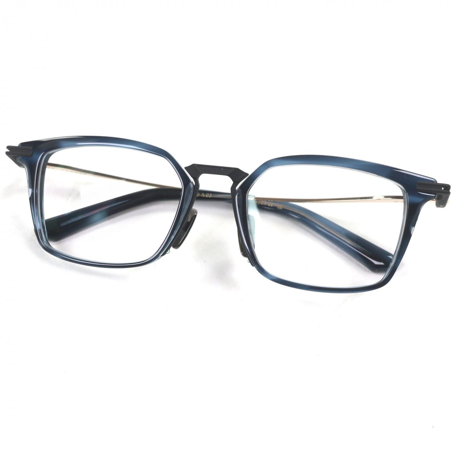 

Excellent DITA Glasses AEGEUS-TWO Marble Square Clear blue mens DTX446-A-03 Used