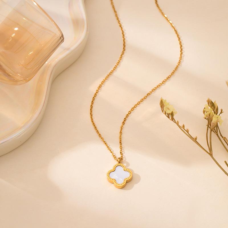 Gorąca Sprzedaż Naszyjnik Bransoletka Kolczyki Kwiat Koniczyny Trzyczęściowy Zestaw dla Kobiet