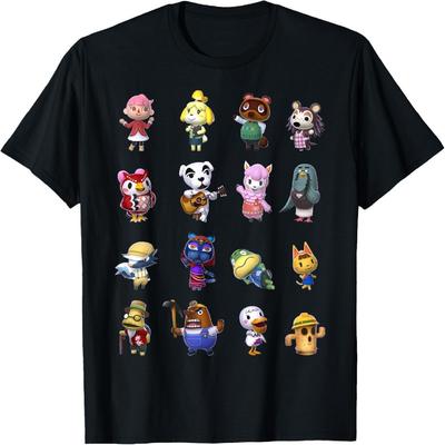 Animal Crossing Villagers Line Up Graphic T-Shirt T-Shirt