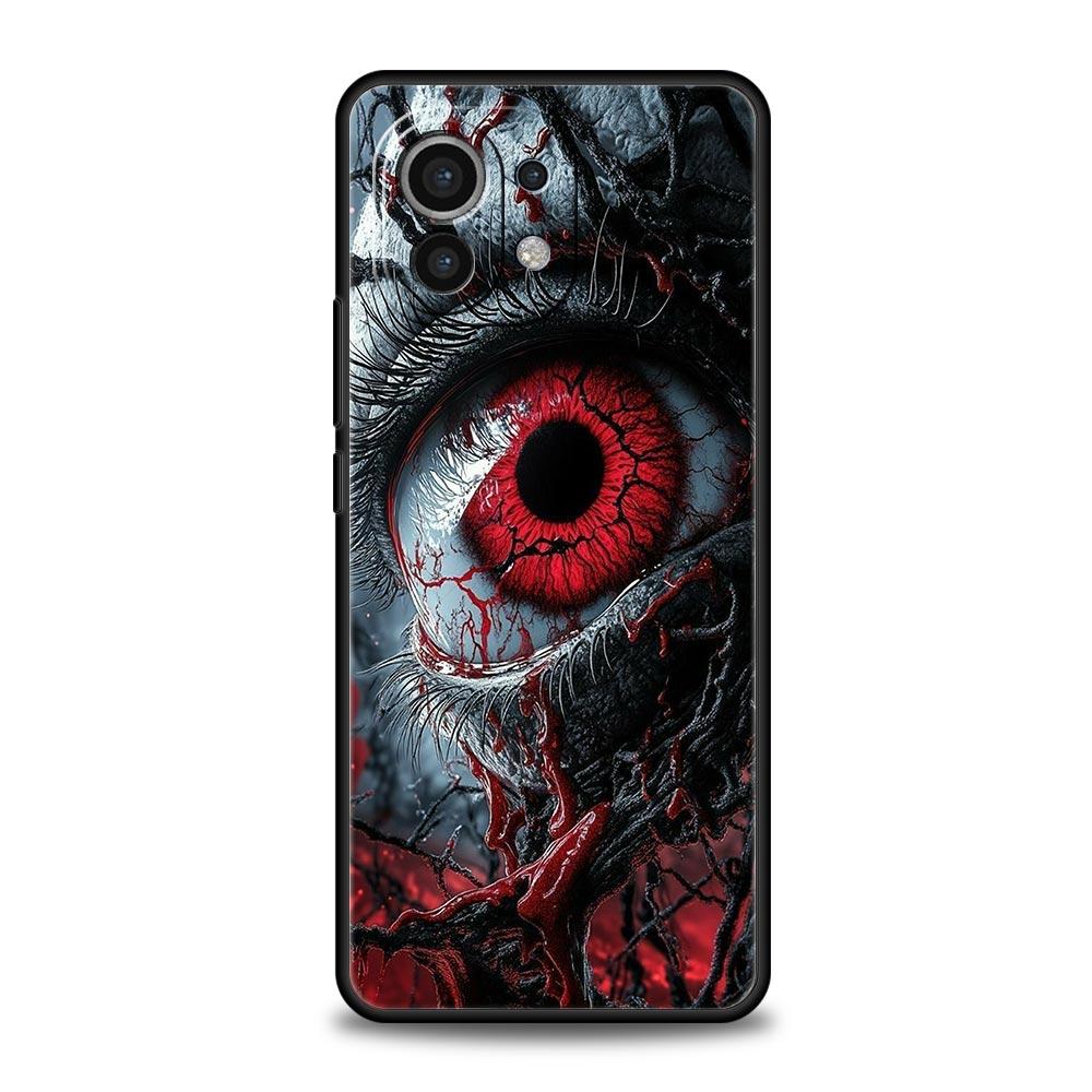 Spooky Scary Red Eye Phone Case Cover for Xiaomi Mi 17 Pro Max 15 14 13 12 11 Ultra 15T 14T 13T 12T 11T Pro Lite Soft TPU Shell