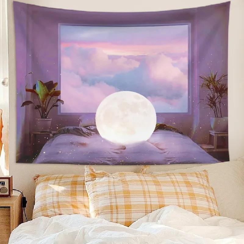 Home Wall Decoration Tapestry Window Scenery Background Hanging Cloth Bedroom Living Room Tapestry