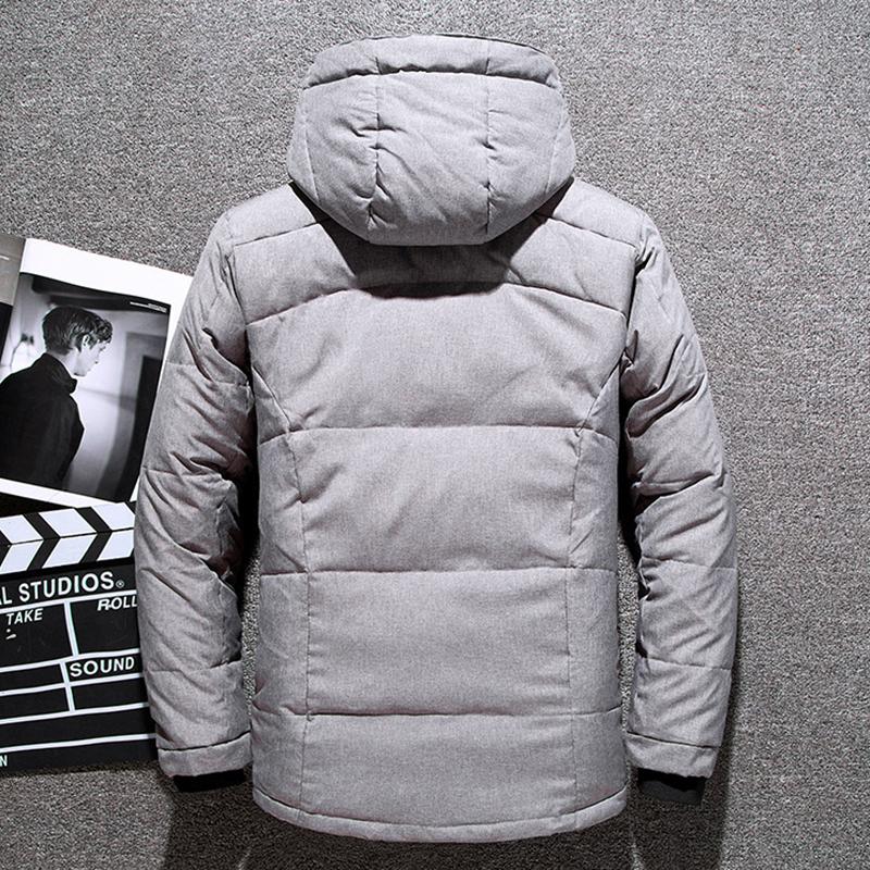 Pánská péřová bunda na podzim a zimu, krátká outdoorová bavlněná bunda, silná a teplá ležérní bunda