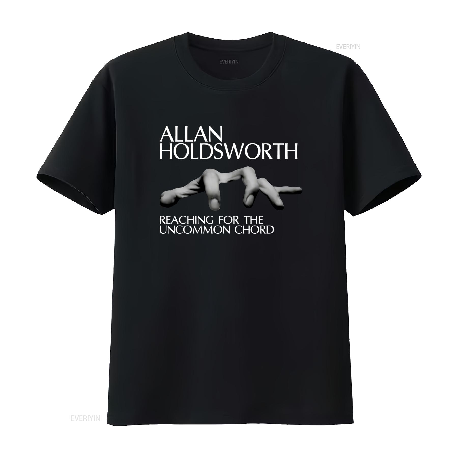 

Allan Holdsworth Black Adult T Shirt High Quality with Reaching for the Uncommon Chord Print vintage Washed designer clothes 4XL