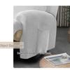 Silver Fox Velvet Elastic Split Sofa Cover - Chewy Collection