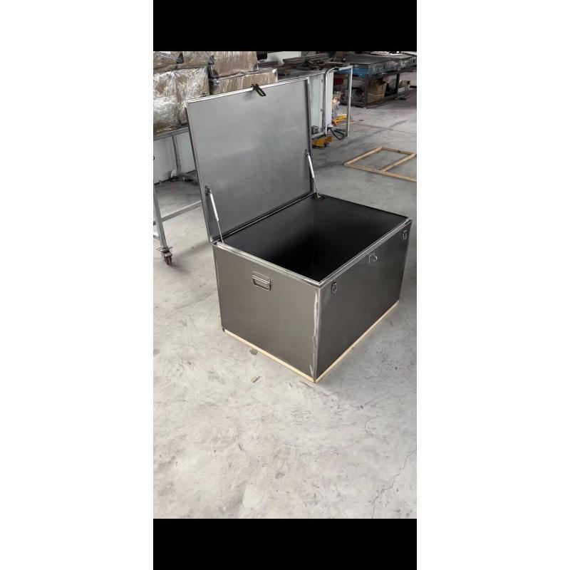 Stainless Steel Lockable Hardware Toolbox - Large Car-Mounted Organizer