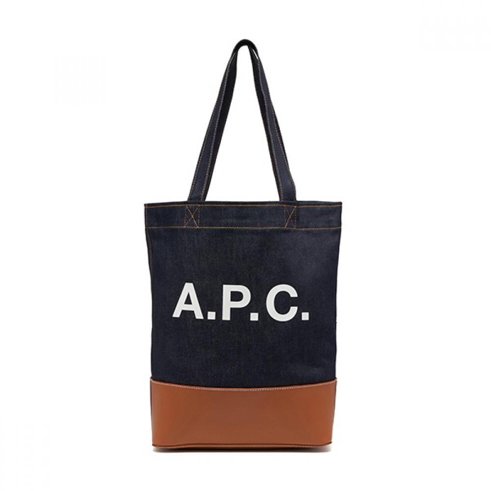 Apc Axelle Denim Tote Bag M61444 Caf Caramel
