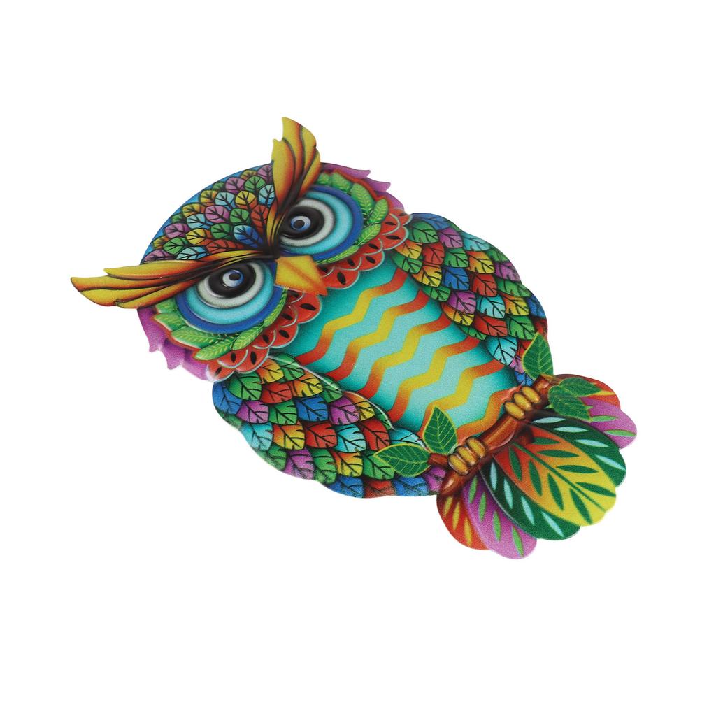 Owl Wall Decor Multicolor Metal Iron Owl Wall Decoration Crafts for Home Garden Decoration