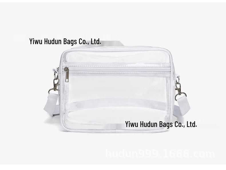 Transparent PVC Crossbody Travel Bag – Lightweight for Beach and Outings