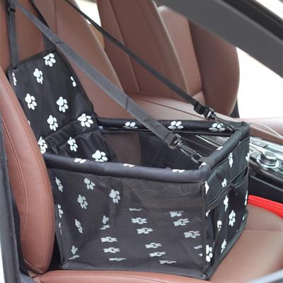 Travel Pet Dog Car Carrier Seat Bag for Dogs In the Car Safety Pet Transport  Print Paw Car Folding Hammock  Autogamic for Dogs