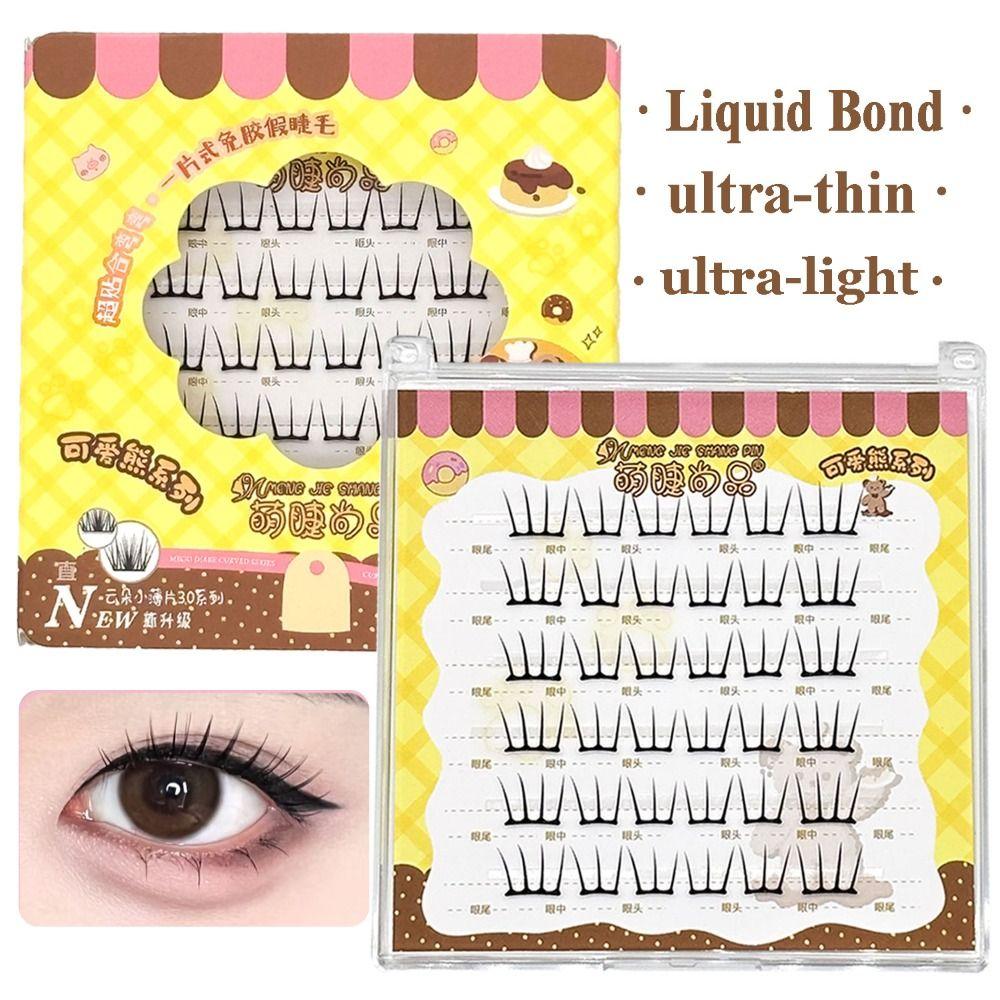 6-Row False Eyelashes Natural Look DIY Lash Extension Kit 3D Faux Mink Lash  Personal Care