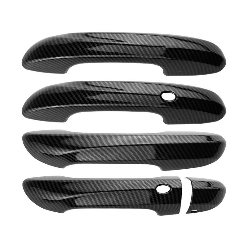 LHD/RHD Carbon Fiber Car Door Handle Cover Sticker Exterior Mouldings for MG4 MG 4 EV 2024 ACC.