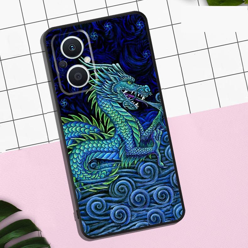 Legendary Dragon Case For OPPO Reno 11 12 13 F 8T 7 8 10 Pro OPPO Find X8 Pro X3 X6 Pro X5 Lite Cover Coque