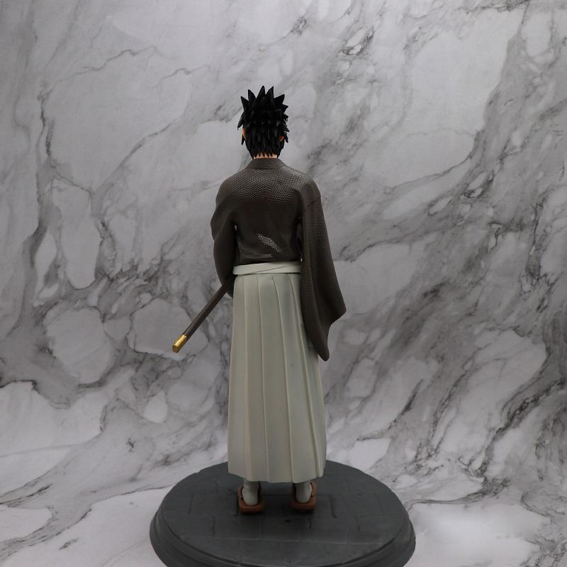 Limit  Anime Figure Uzumaki Naruto Uchiha Sasuke Action Figures With base Kimono style PVC Model Doll Toys