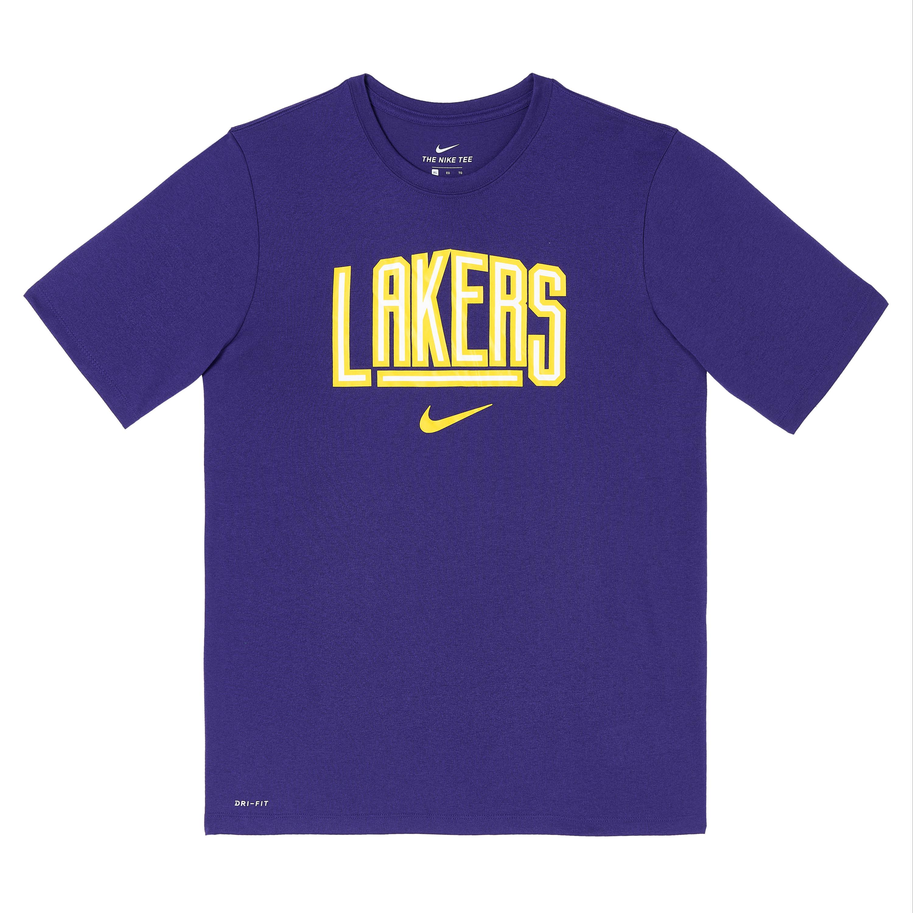 

Nike NBA Collaboration Dri-Fit T-Shirt Los Angeles Lakers Team Logo Sports Quick-Dry Basketball Short Sleeve Kids Tops 3Z2B7BBW5-LAK S