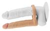Double Cockring Dildo - 14 X 2.8 Cm Flesh - LoveToy - Double Dildos