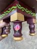 Hand Painted Wooden Chowki Bajot | Round Elephant Design Stool Table