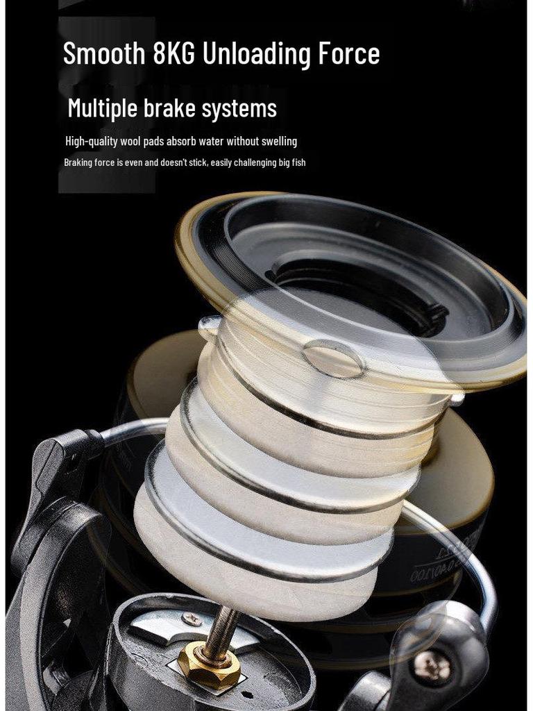 Compact All-Metal Spinning Reel: Gapless Micro Lure, Long Cast, Sea Fishing Rod Reel