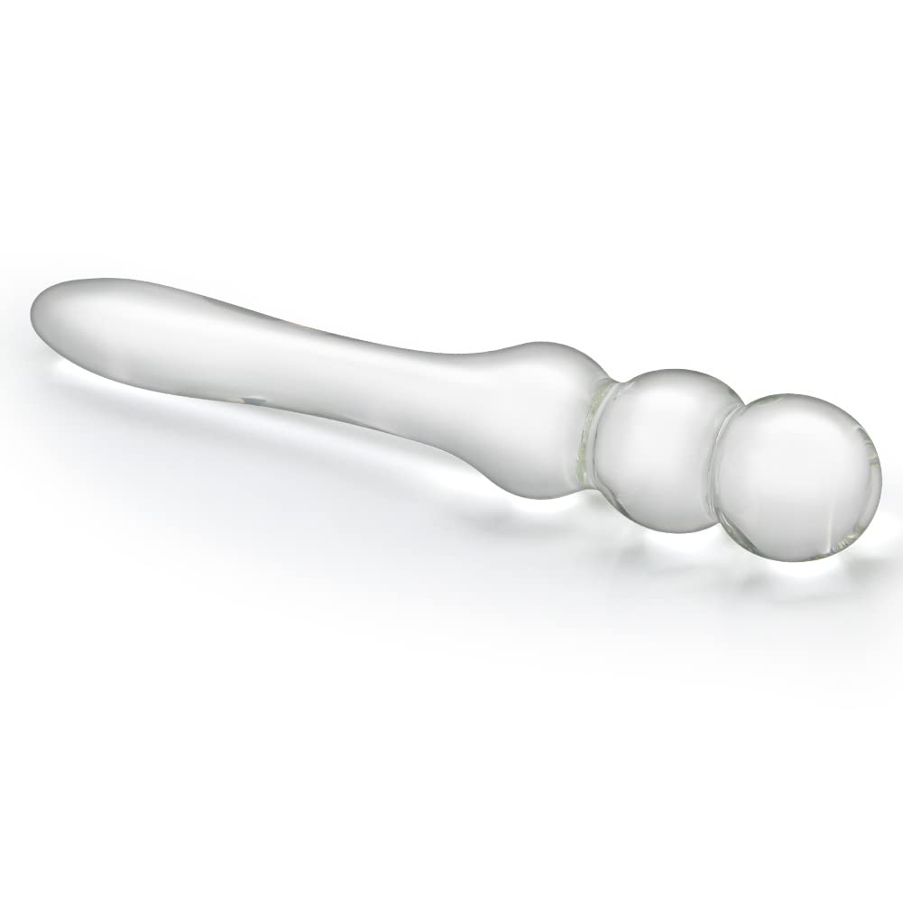 SXOVO Crystal Anal Plug Glass Anal Masturbation Glass Kit Crystal Penis Anal Plug Female Masturbation Transparent Anal Dildo Butt Plug Unisex Anal
