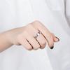 925 Sterling Silver Rings for Women Couple Minimalist Handmade Simple Retro Chain Ring Party Jewelry Gift Prevent Allergy