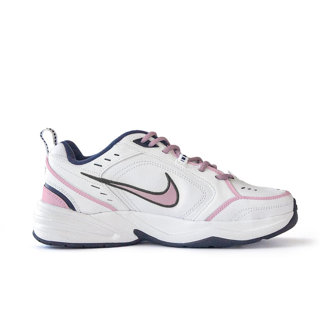 Nike Air Monarch 4 Hai Ru, Ding Duo Slip Resistant Abrasion Resistant Low Top Chunky Sneakers Unisex White 415445-102 (Team746-)
