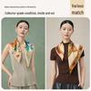 Shanghai Story Pearl Satin Heavy Silk Square Scarf