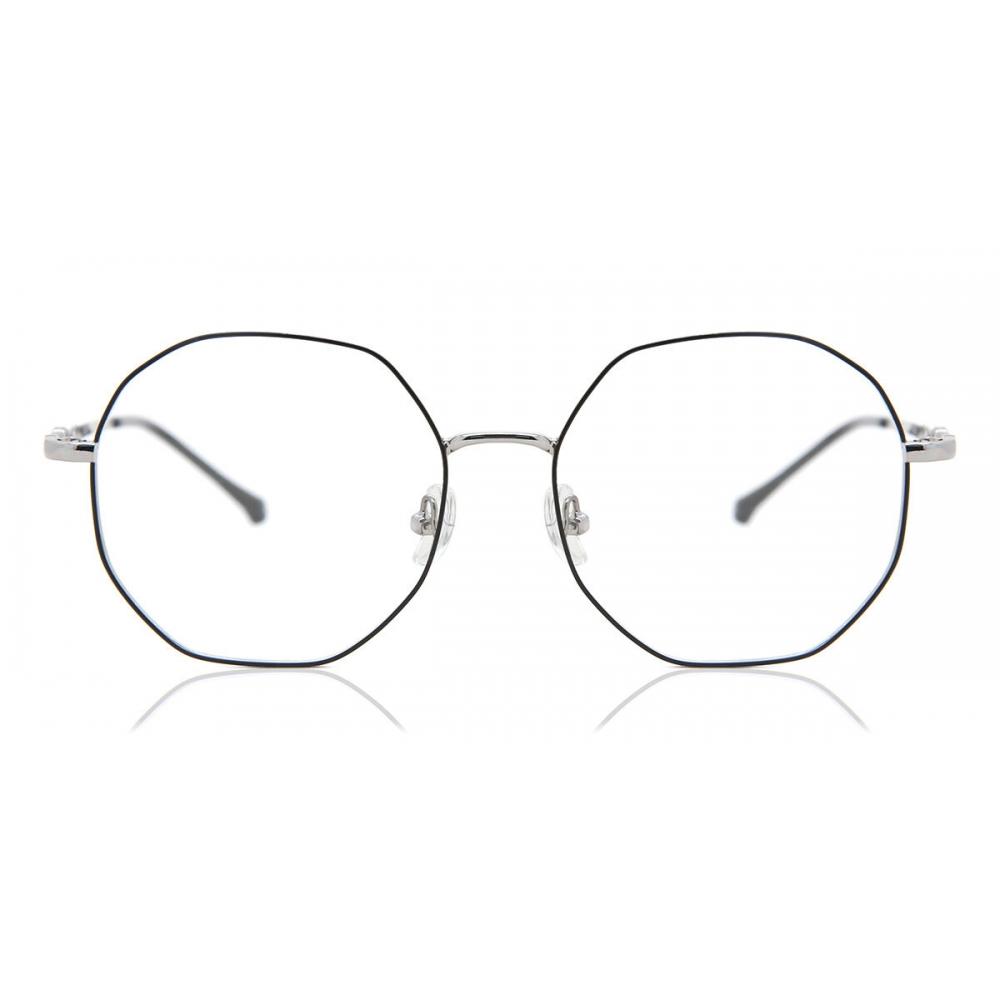 

Full Rim Oval Black Silver Smartbuy Collection Tobeatic L123b Fashion Unisex Eyeglasses Black Silver/53-17-148