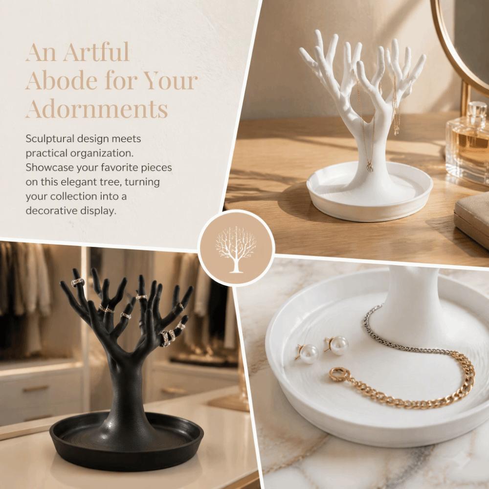 Decorative Figurine Tree-shaped Organizer Simulated Tree Jewelry Display Stand Photography Props